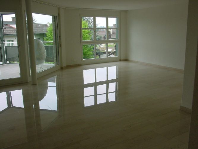 Natursteinveredelung Marmorboden - Nachher