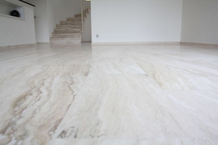 Natursteinveredelung Travertin Deluxe Spezial - Nachher